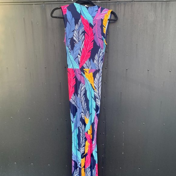 Summer Maxi Print Dress w Slits - Picture 4 of 4